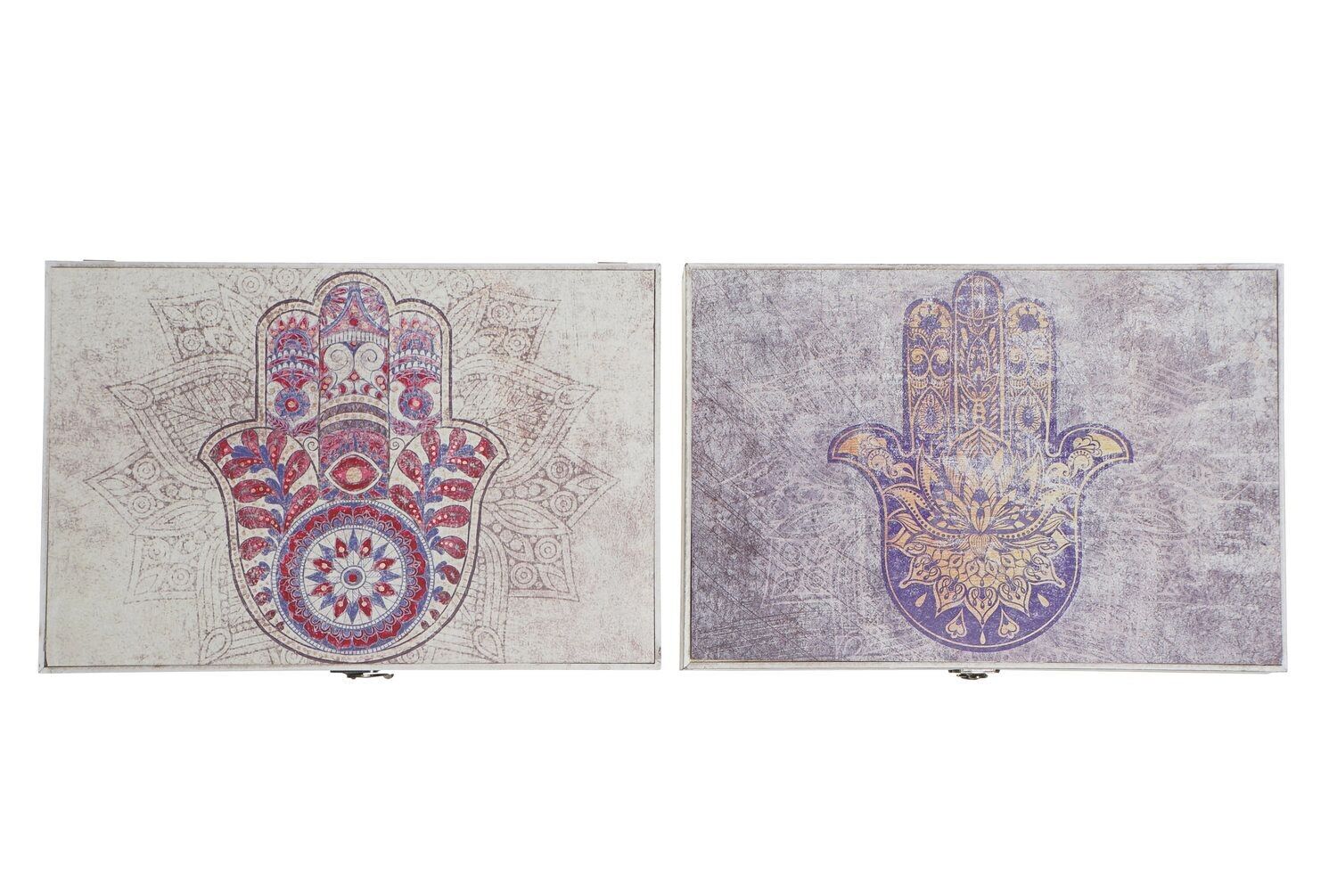 COPRIBANCO MDF 46,5X6X31,5 MANO HAMSA 2 ASSORTIMENTI. GL187447