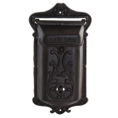 CASSETTA POSTALE IN GHISA 19,5X7,5X35 MARRONE HF192527