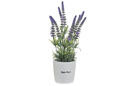 FLOR PE HIERRO 10X10X36 LAVANDA JA172080