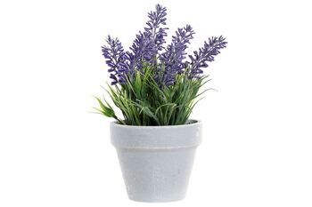 POT PVC FIBRE 11X11X20 LAVANDE LILAS JA182821 1