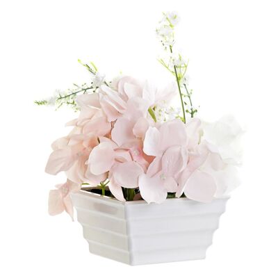 PVC FABRIC POT 20X17X24 PINK JA185266