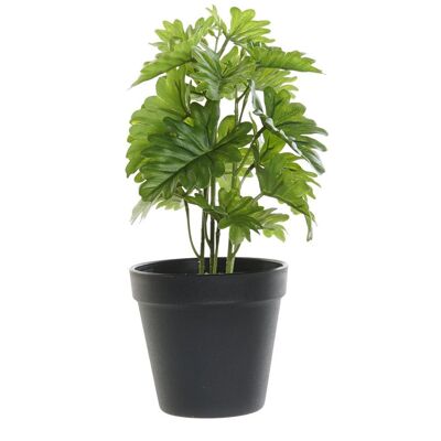 PLANTE PVC PLASTIQUE 15X15X28 VERT JA187738