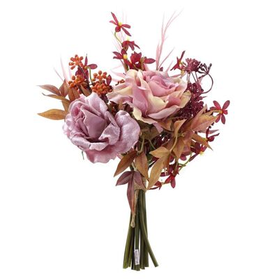 BOUQUET PE 22X22X45 PINK ROSES JA189241