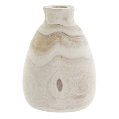 VASO PAULOWNIA 14X14X19 MARRONE NATURALE JR189125