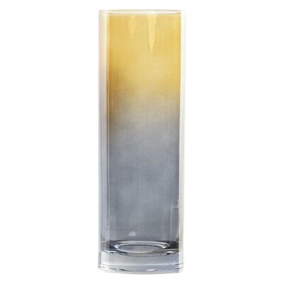 VASO IN VETRO 6X6X18 BICOLORE JR189604