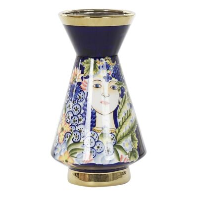 VASE PORCELAINE 19X19X36 CÔTÉ MULTICOLORE JR190259
