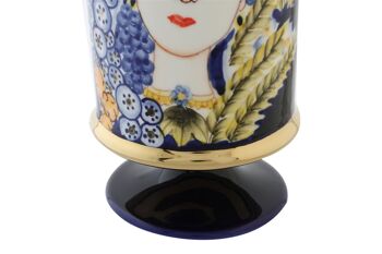 VASE PORCELAINE 11X11X25 CÔTÉ MULTICOLORE JR190262 3