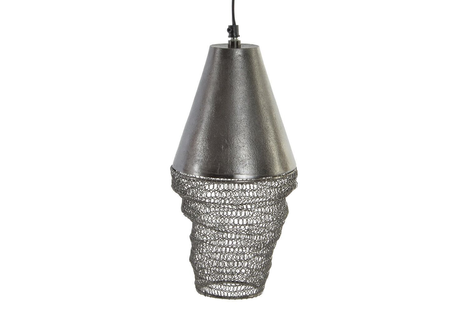 PLAFONIERA IN METALLO 15X15X30 NERO CONSUMATO LA152199