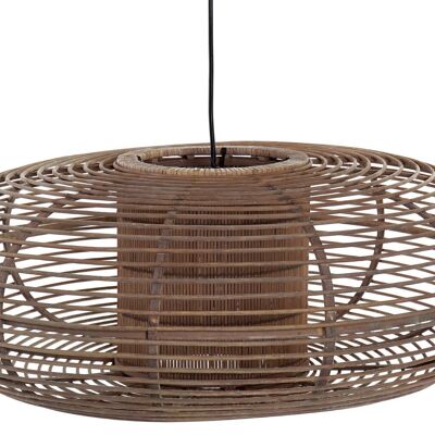 PLAFONIERA BAMBOO 62X62X25 MARRONE NATURALE LA165597