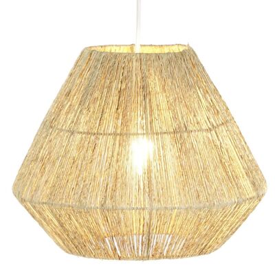 JUTE CEILING LAMP 33X33X27 NATURAL BROWN LA175563