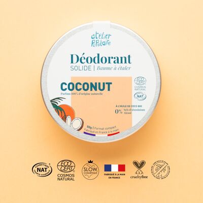Déodorant solide certifié bio | Coconut | 50g