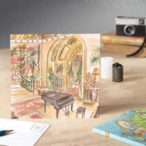 Piano Room At The Ritz Greeting Card