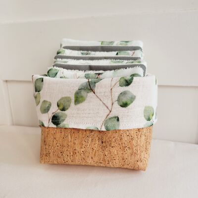 Eucalyptus wipes with their basket