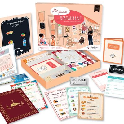 Ristorante Mon Premier - Gioco educativo di imitazione prodotto in Francia - Ispirazione Montessori e Freinet