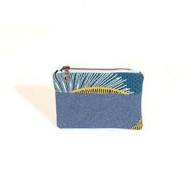 Recycled denim purse Pink