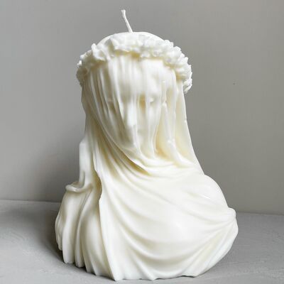 Veiled Lady Candle XL | 1900's Italian Art | Silke-Amsterdam