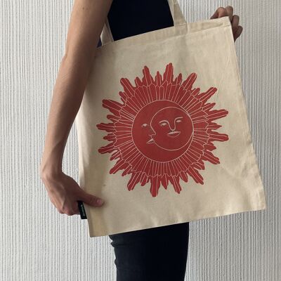 Tote Bag "Sun & Moon" organic cotton