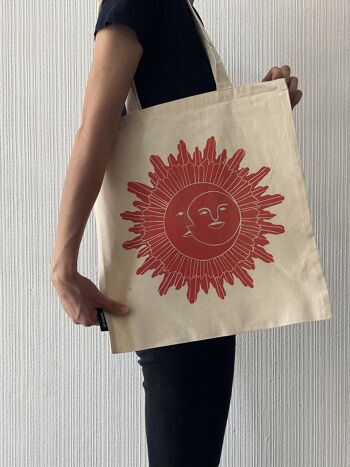Tote Bag "Sun & Moon" organic cotton