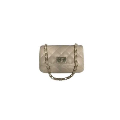 Vanity beige crossbody bag