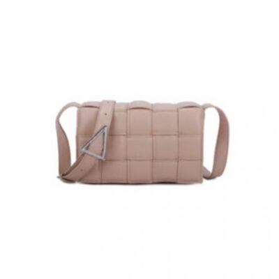 Apricot Lusitania braided shoulder bag