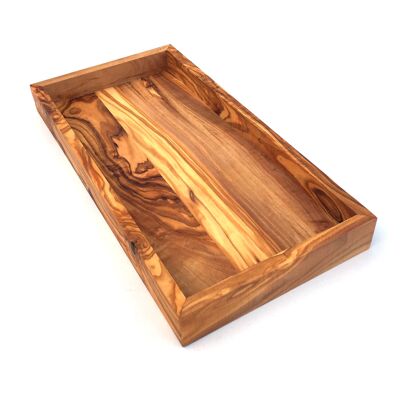 Rectangular shelf L. 30 cm Tray Top in olive wood