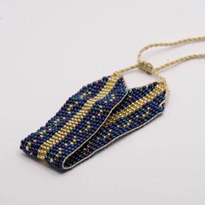 Ethnic Bracelet Gold/blue