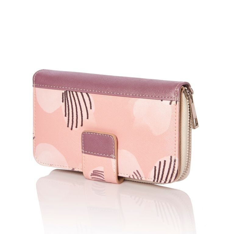 Portafoglio medio con portamonete Feathers