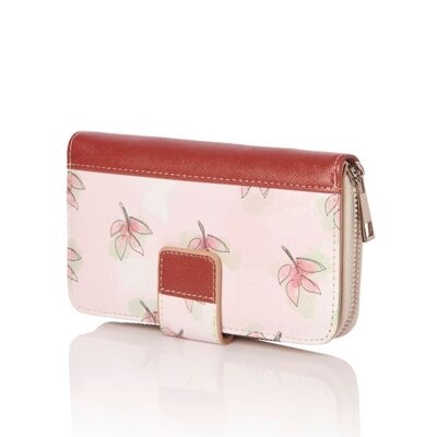 Medium wallet with coin purse Leaves