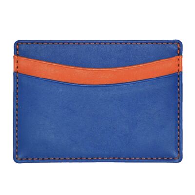 Credit Card Holder - Blue And Orange