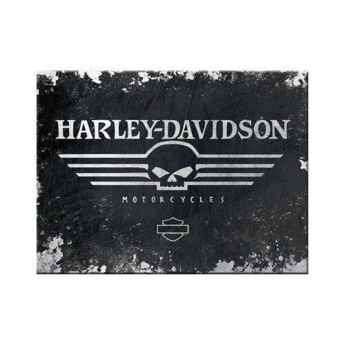 Kühlschrankmagnet Harley Davidson - Willie Skull