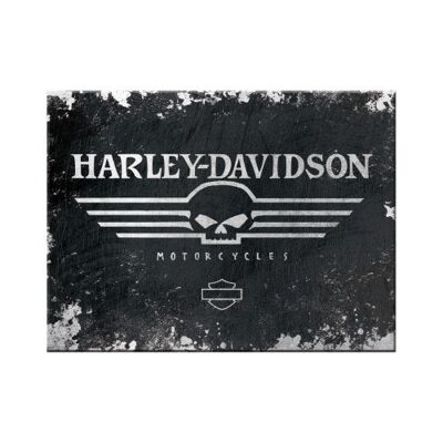 Fridge Magnet Harley Davidson - Willie Skull