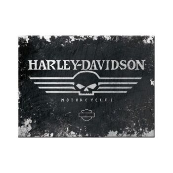 Aimant de réfrigérateur Harley Davidson - Willie Skull
