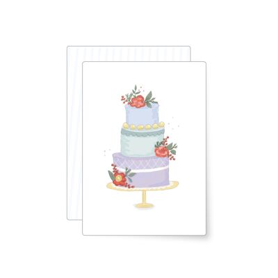 gâteau géant | carte postale