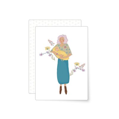 Maman | carte postale