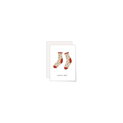 Weihnachtssocken | Minikarte