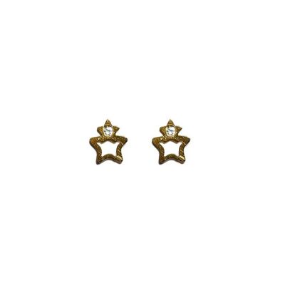 Star and brilliant earrings