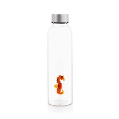 Bottiglia, cavalluccio marino, 0,5 L, borosilicato