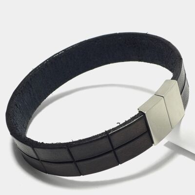 Bracelet pour hommes "Leather Star KF54" en cuir