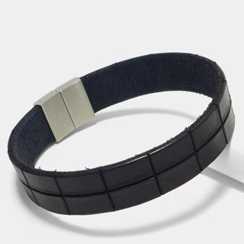 Bracelet pour hommes "Leather Star KF54" en cuir 3