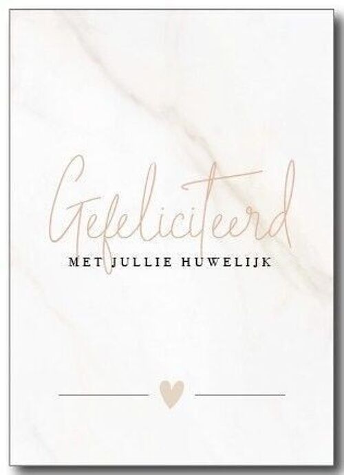 Wenskaart | Gefeliciteerd met jullie huwelijk