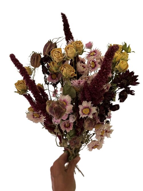 Bouquet de fleurs séchées de tons Automne