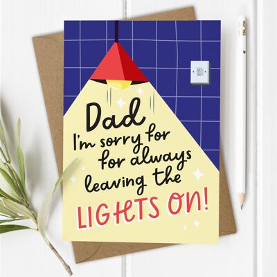 Dad Lights Sorry! - Father's Day / Dad's Birthday Card