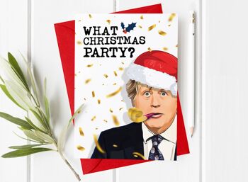 Boris Johnson, Quelle fête de Noël ? - Carte de Noël drôle 2