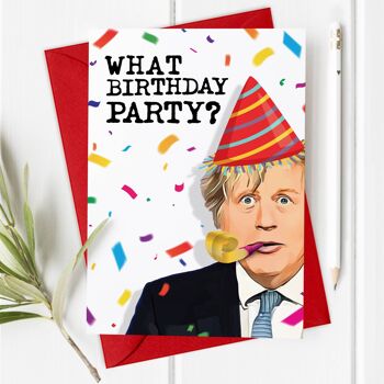 Boris Johnson, Quelle fête d&#39;anniversaire ? Carte 1