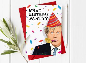 Boris Johnson, Quelle fête d&#39;anniversaire ? Carte 2