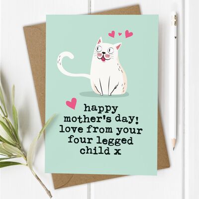Cat Mum - Tarjeta del Día de la Madre