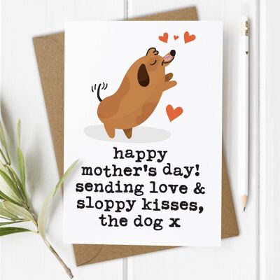 Vom Hund - lustige Karte zum Muttertag