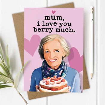 Mary Berry Mum - Carte Fête des mères / Anniversaire de maman 1