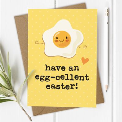 Egg-Cellent Ostern - lustige Osterkarte