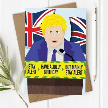 Annonce de Boris Johnson - Carte d&#39;anniversaire Jolly 1